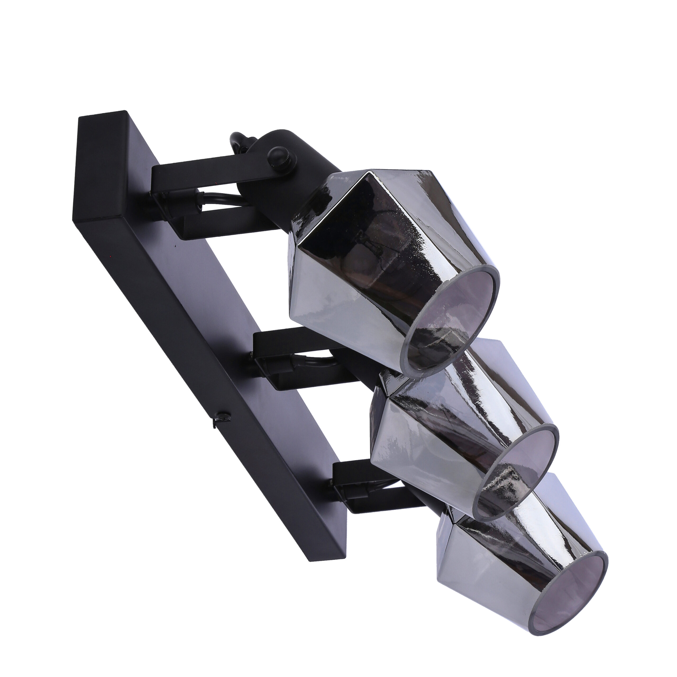 Randi lampa sufitowa listwa czarny matowy 3x15w e14 klosz dymiony - obrazek 9