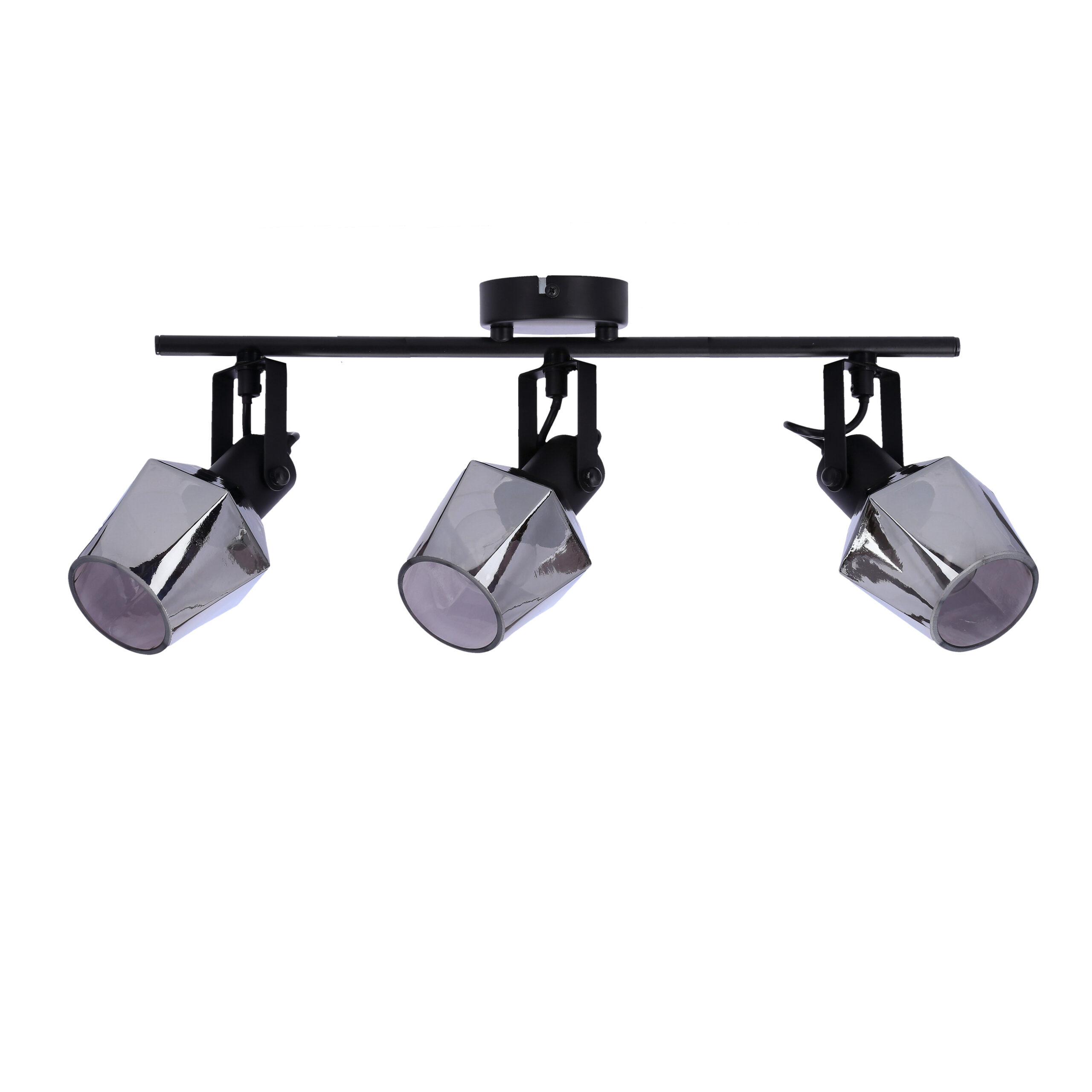 Randi lampa sufitowa listwa czarny matowy 3x15w e14 klosz dymiony - obrazek 11