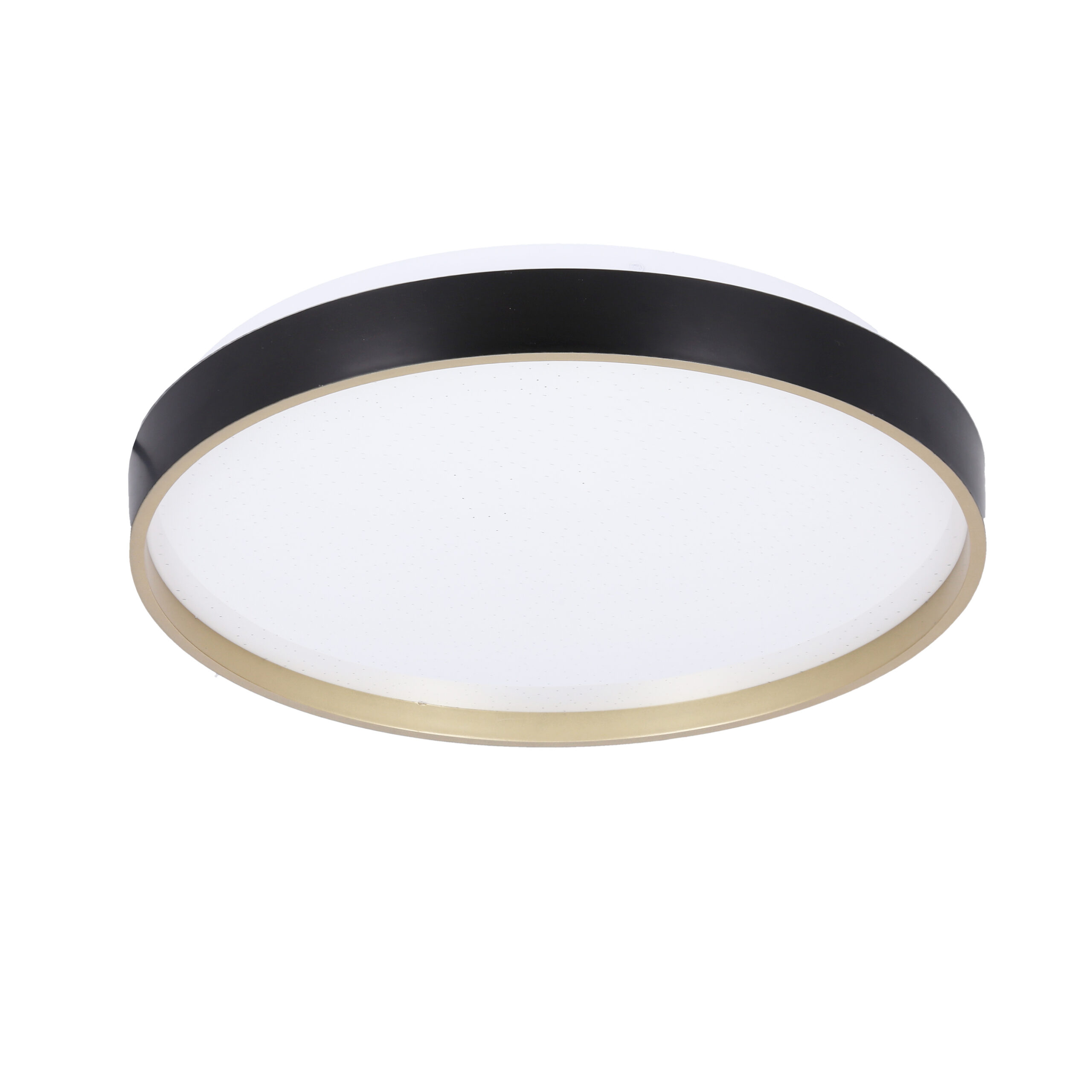 Florida lampa sufit. plafon czarno złoty+biały 18w led 33 cm klosz biały - obrazek 4