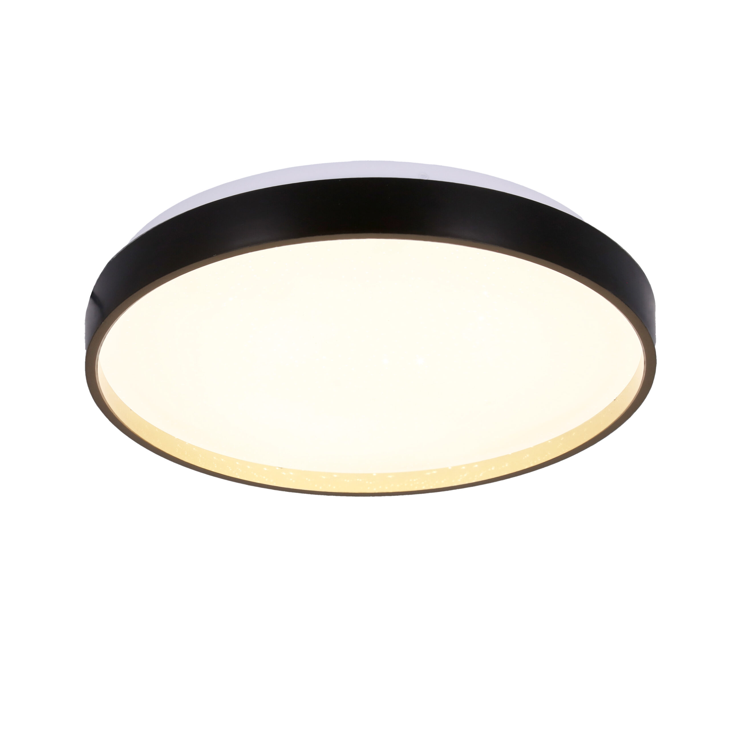 Florida lampa sufit. plafon czarno złoty+biały 18w led 33 cm klosz biały - obrazek 6
