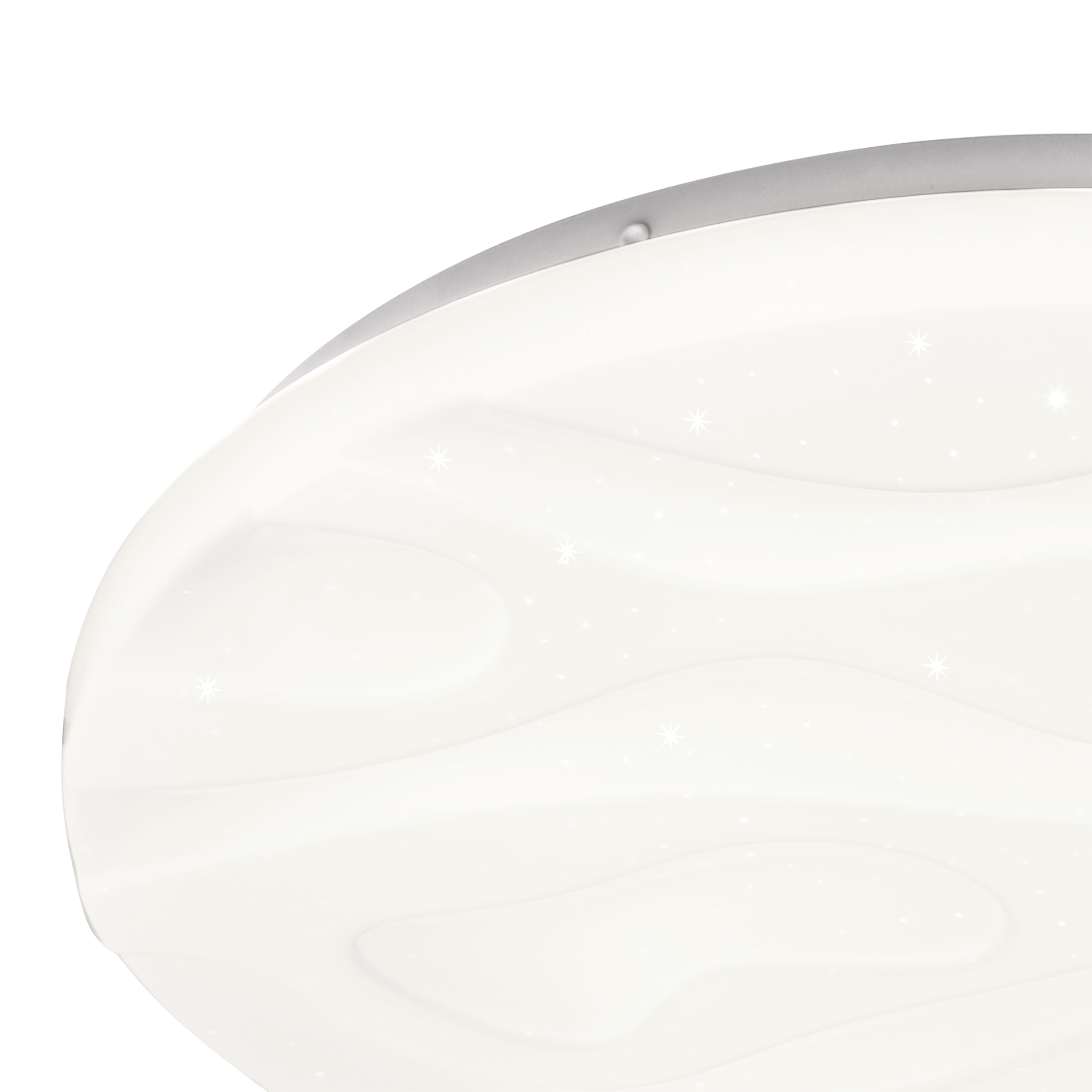 Nevada lampa sufitowa plafon biały 24w led 38,5 cm klosz biały efect sky - obrazek 3