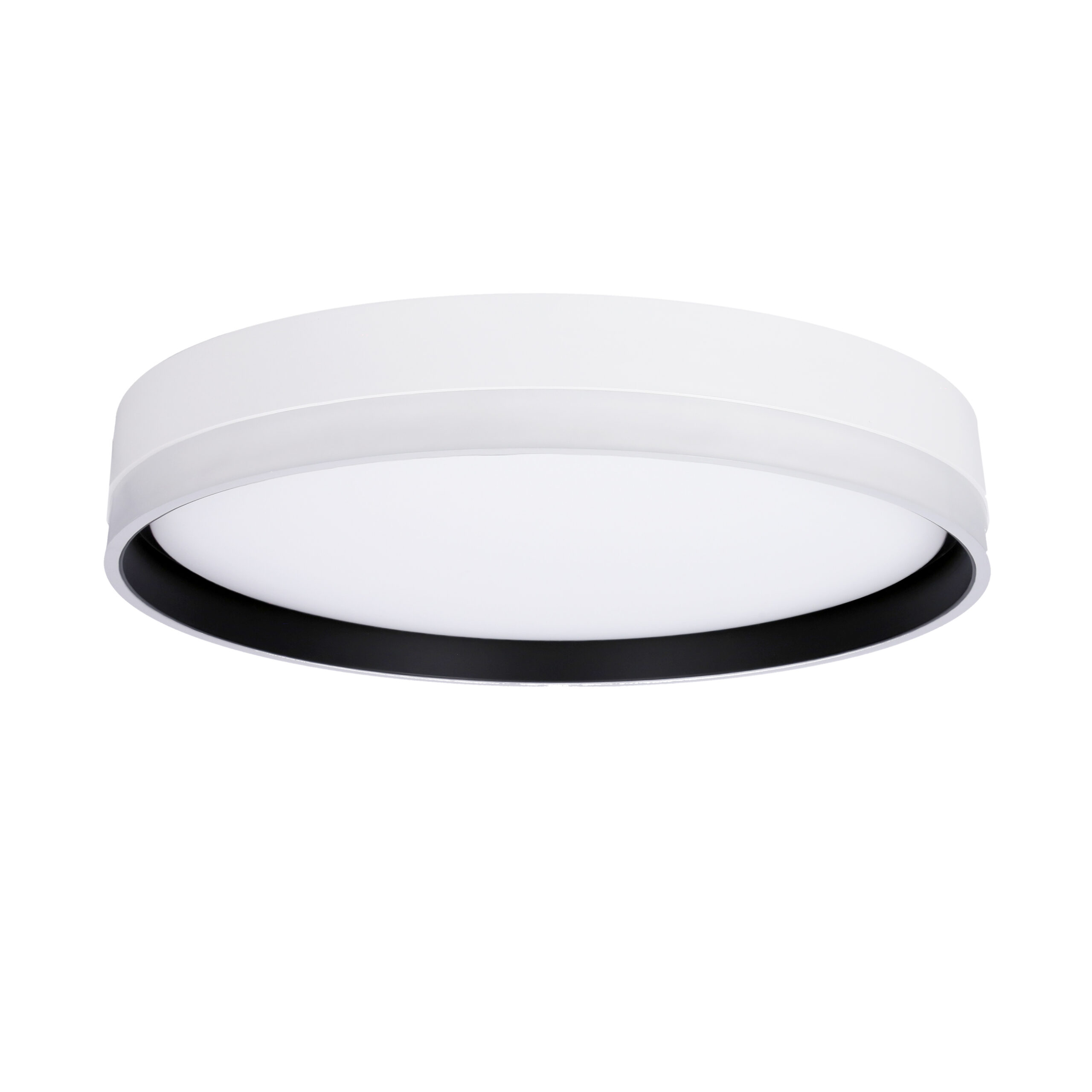 Florida lampa sufitowa plafon biały+czarny 24w led 39 cm klosz biały - obrazek 6