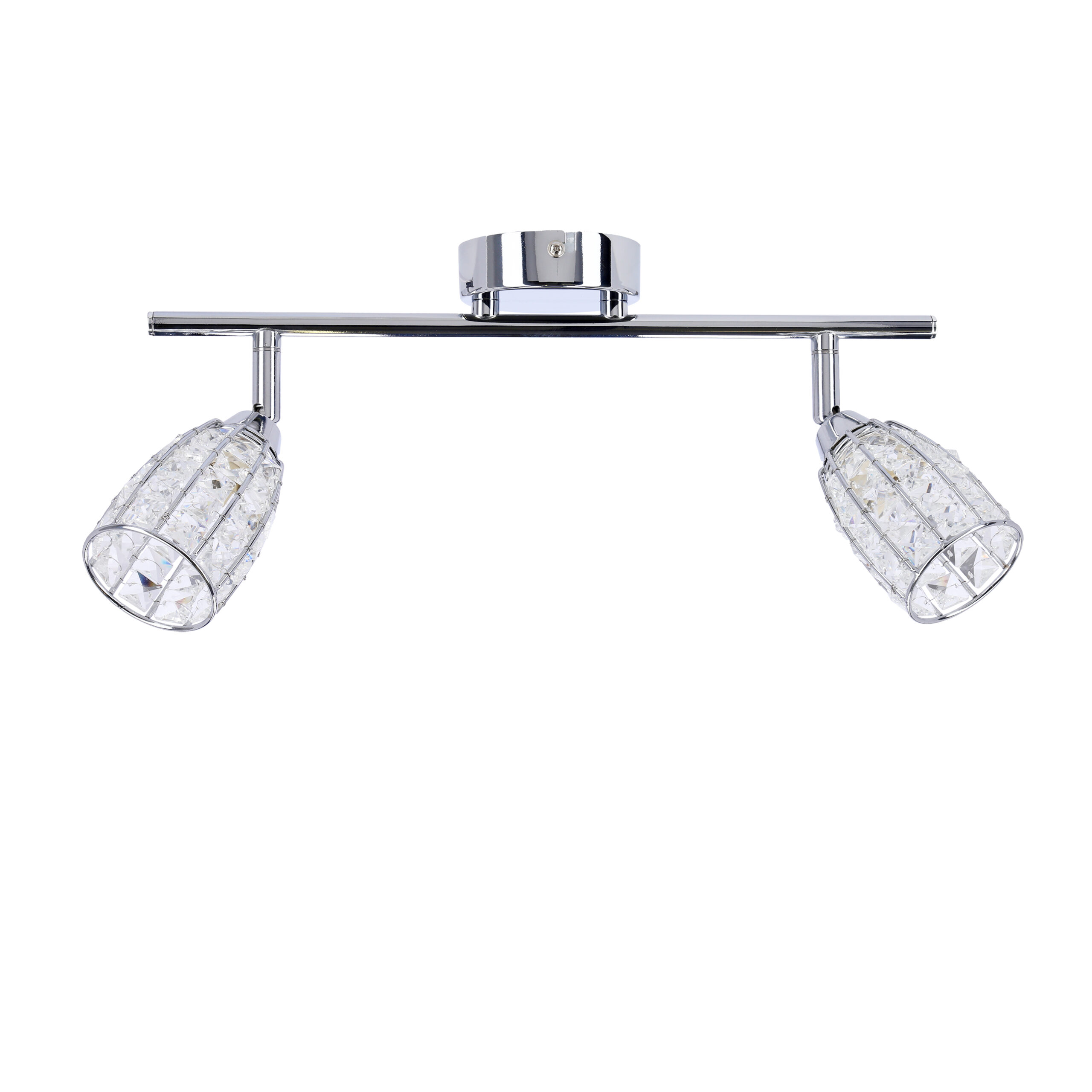 Shiba lampa sufitowa listwa chromowy 2x15w g9 klosz bezbarwny - obrazek 3