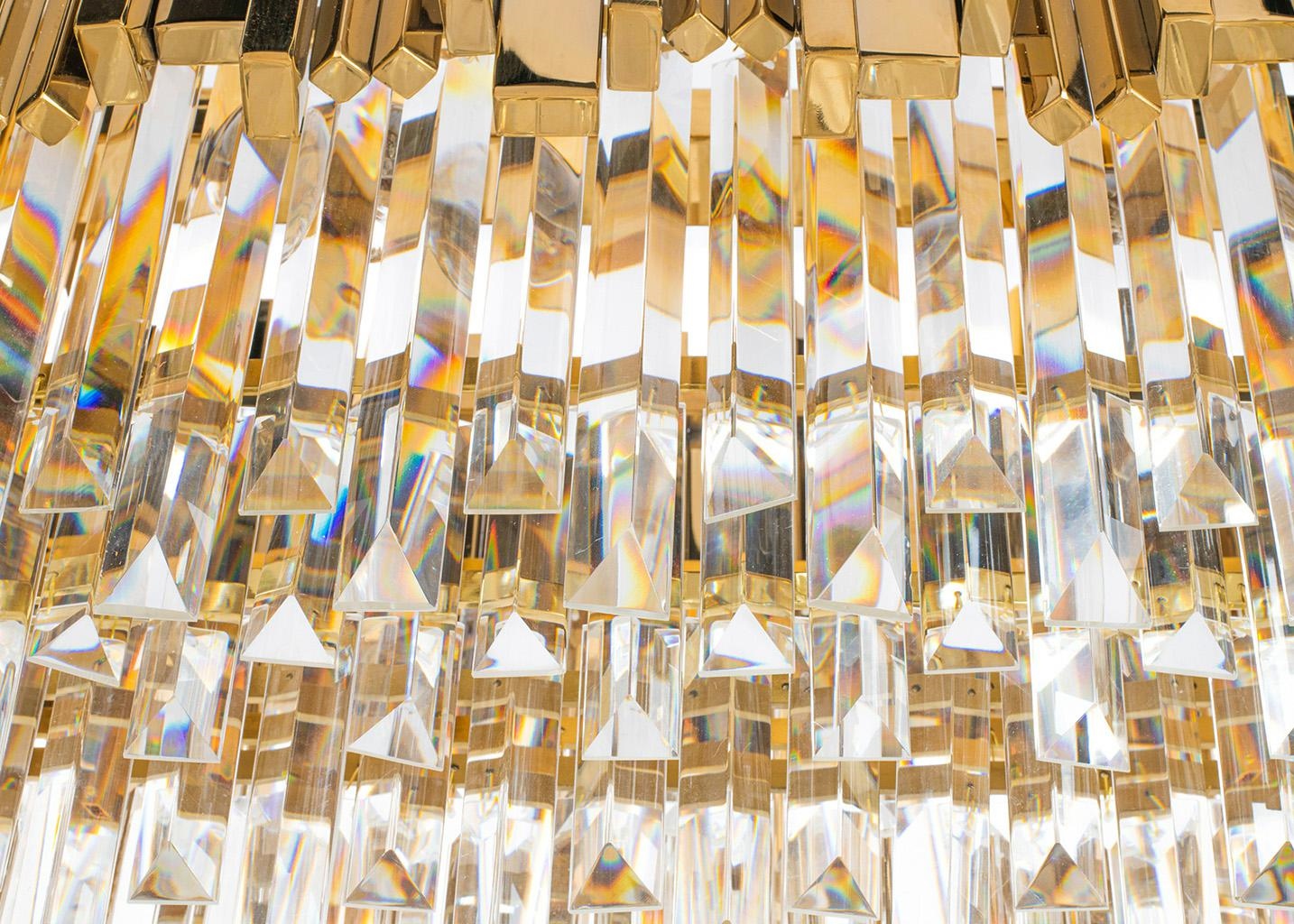 Lampa wisząca IMPERIAL LONG GOLD 90 - stal, kryształ - obrazek 9