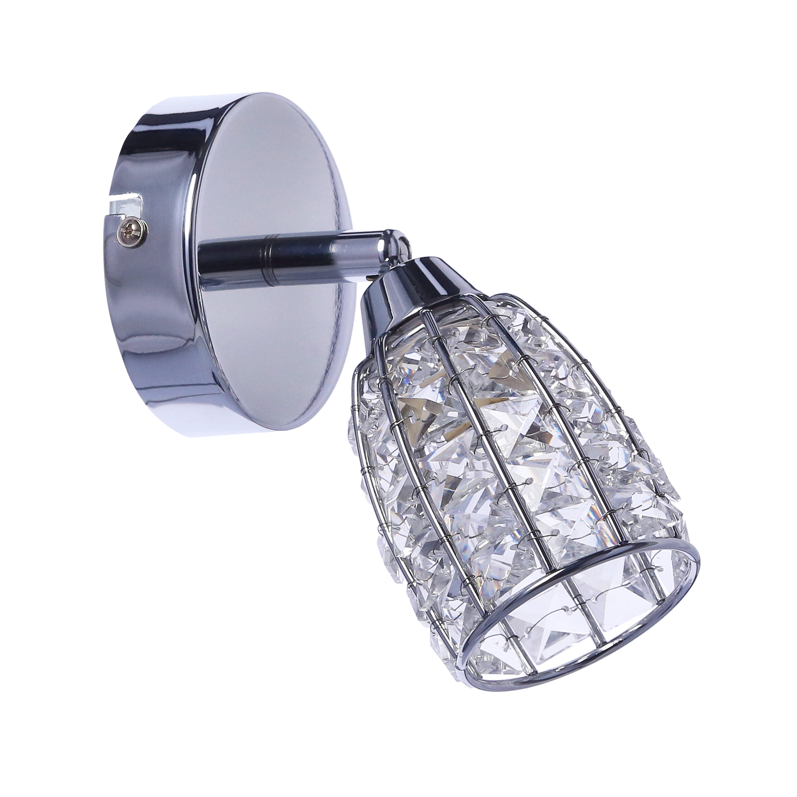 Shiba lampa kinkiet chromowy 1x15w g9 klosz bezbarwny - obrazek 4