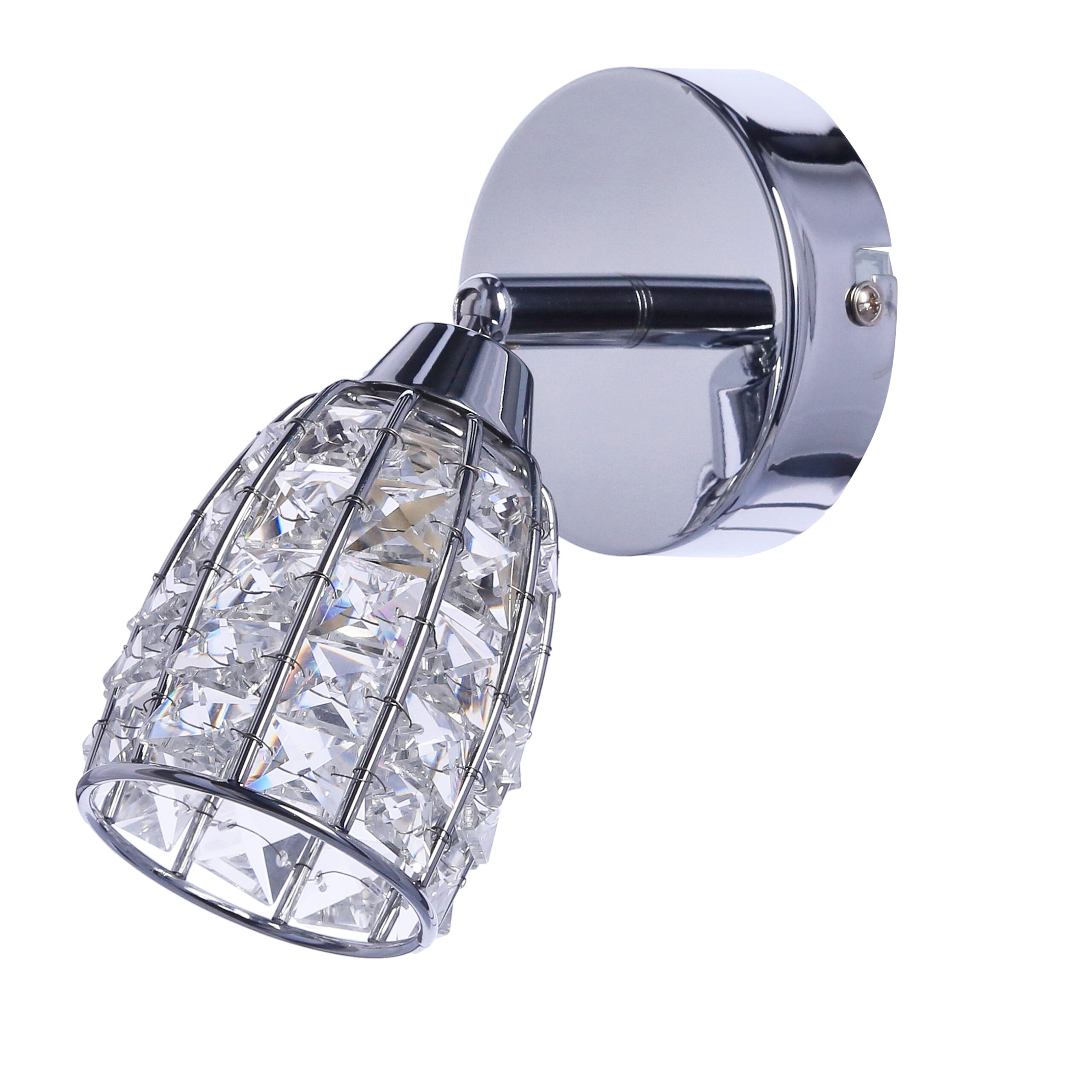 Shiba lampa kinkiet chromowy 1x15w g9 klosz bezbarwny - obrazek 5