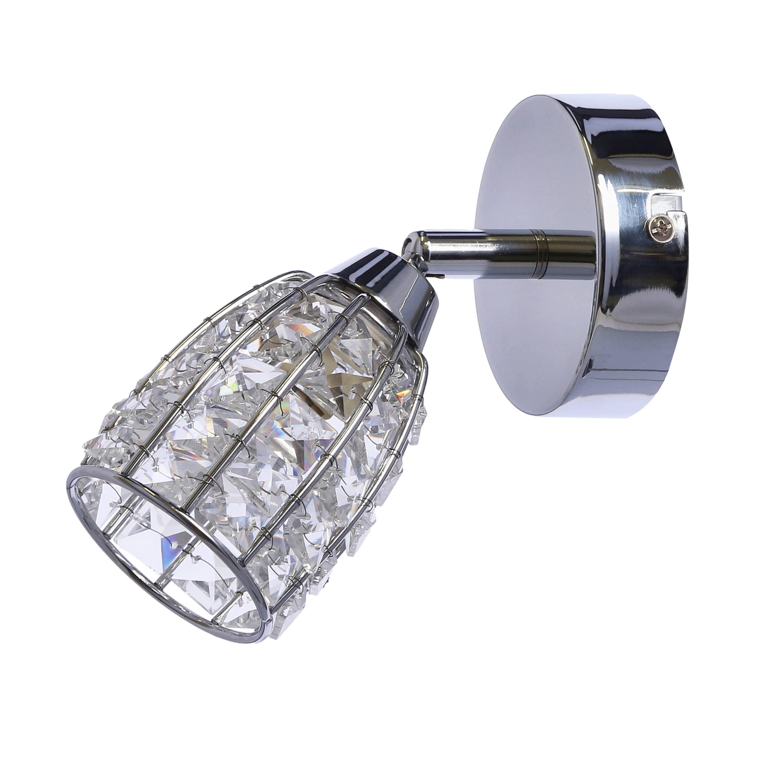 Shiba lampa kinkiet chromowy 1x15w g9 klosz bezbarwny - obrazek 6