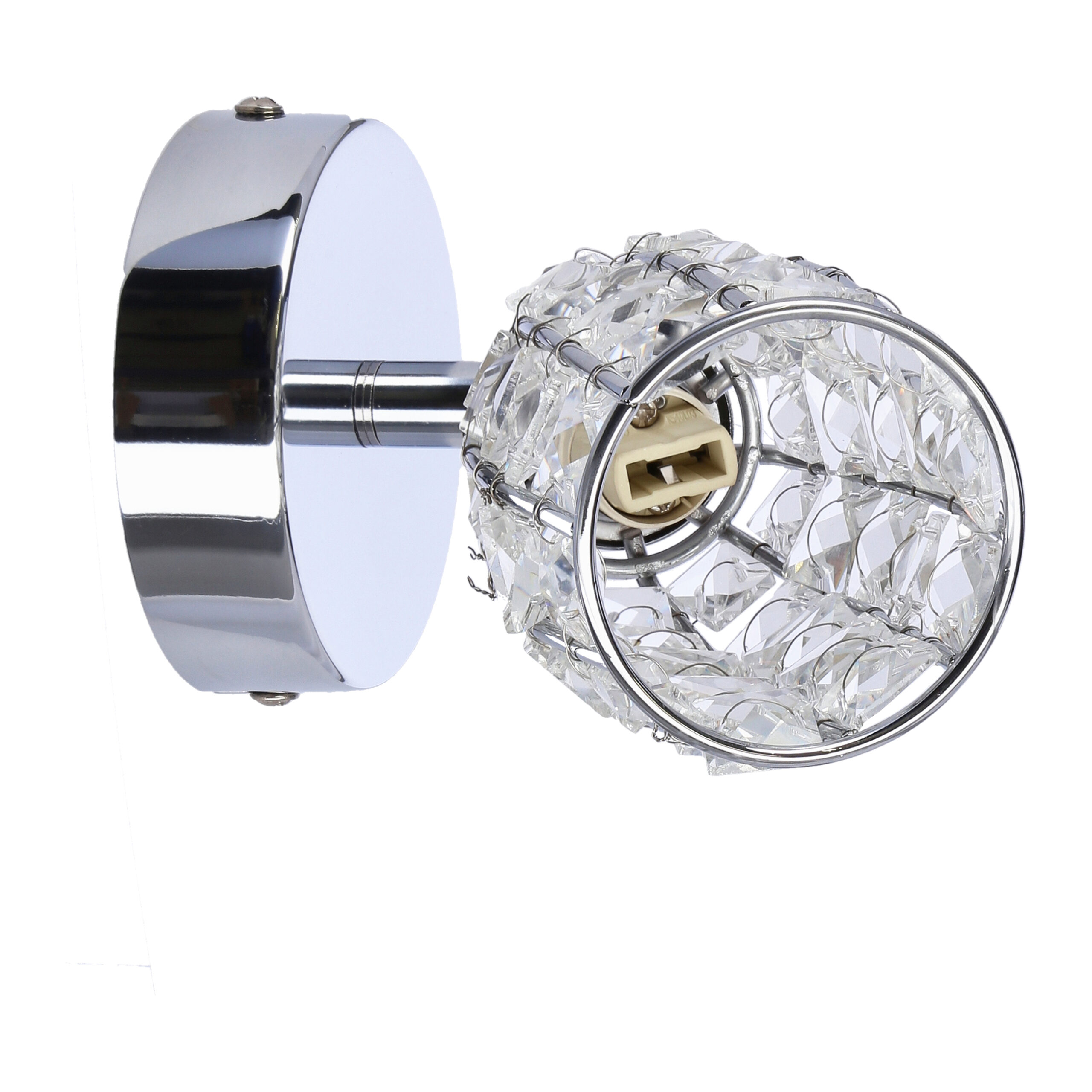 Shiba lampa kinkiet chromowy 1x15w g9 klosz bezbarwny - obrazek 11