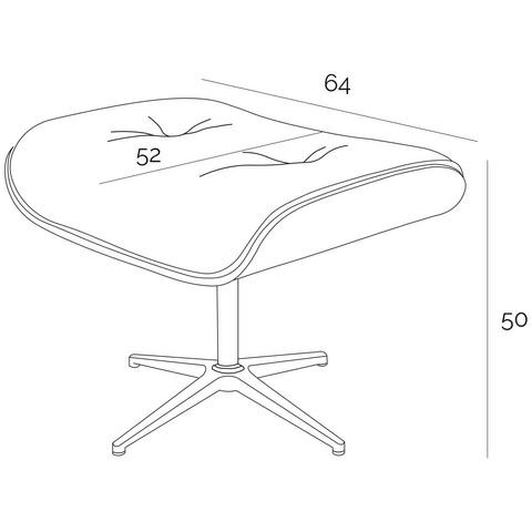 Fotel VIP Exclusive Home z podnóżkiem - obrazek 14