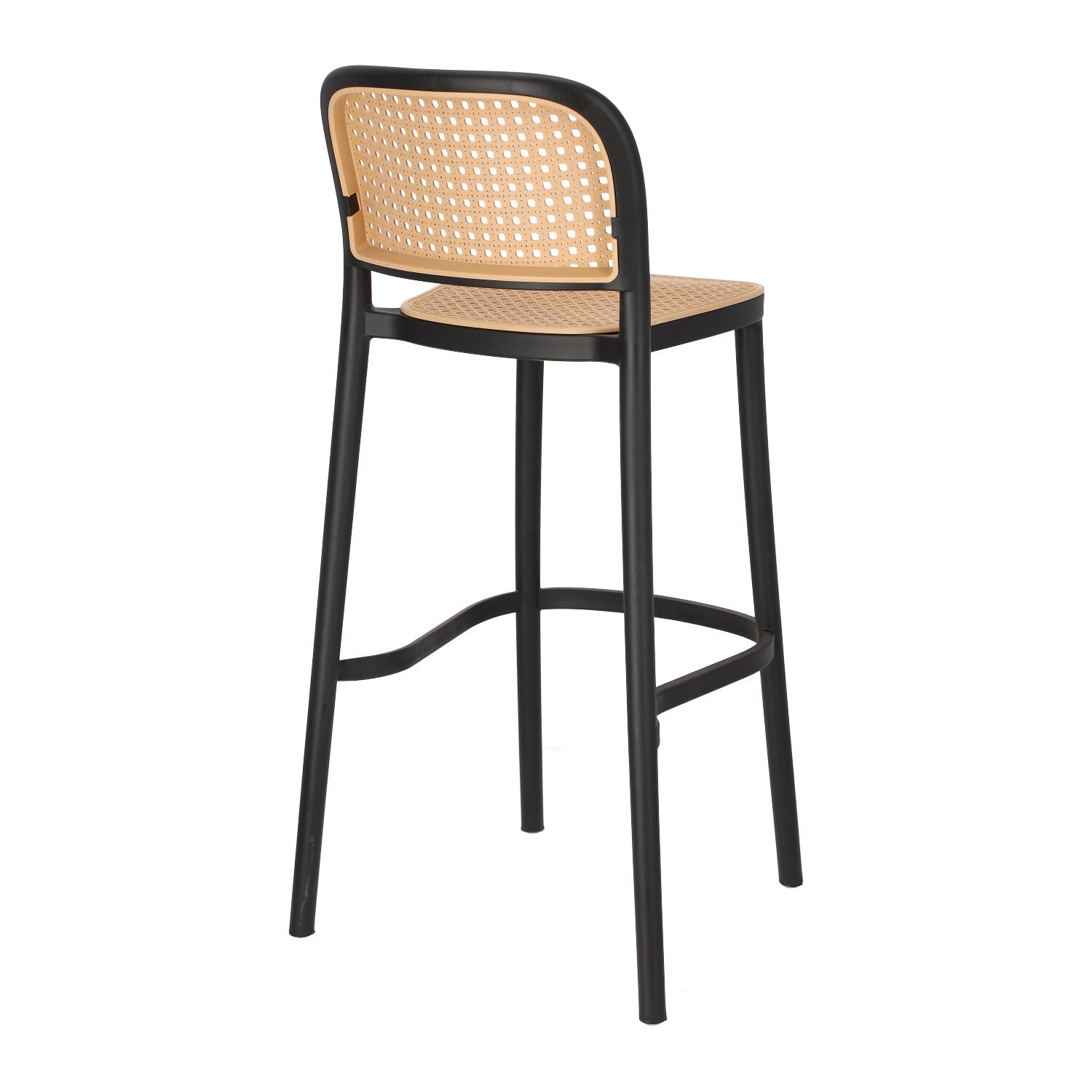 Krzesło barowe Antonio czarne - obrazek 7