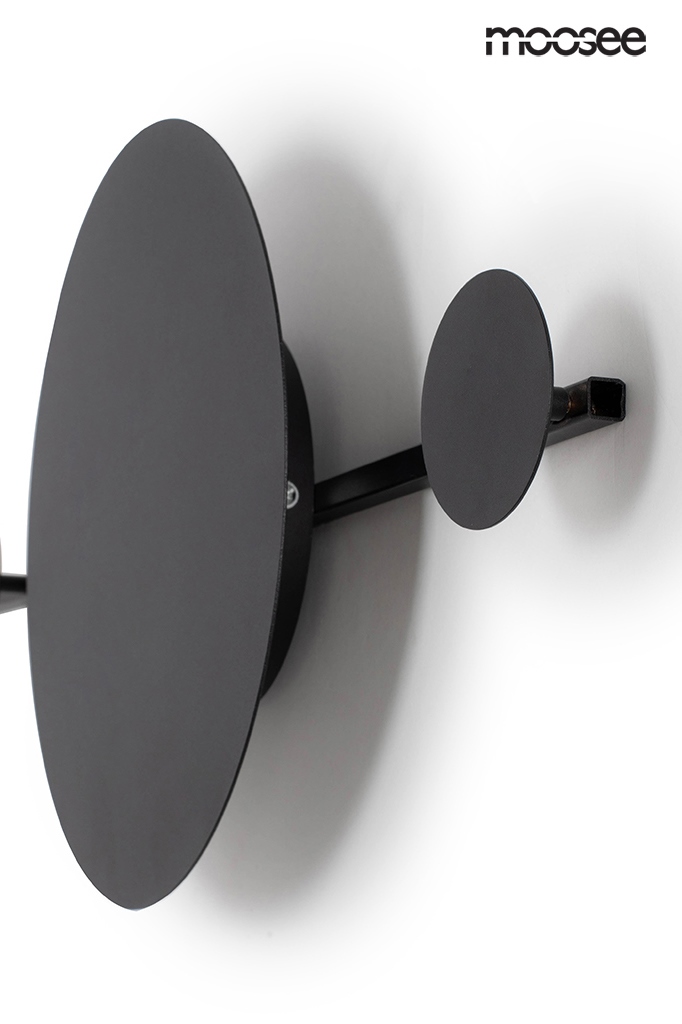 MOOSEE lampa ścienna SHADOW HANG z wieszakiem czarna - obrazek 4