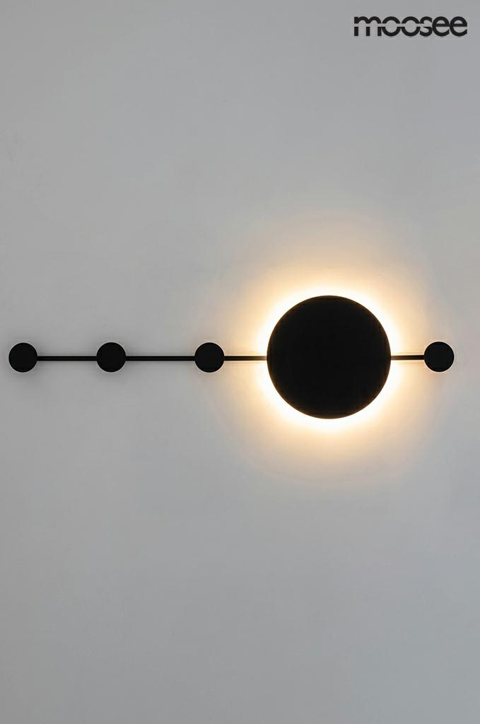 MOOSEE lampa ścienna SHADOW HANG z wieszakiem czarna - obrazek 7