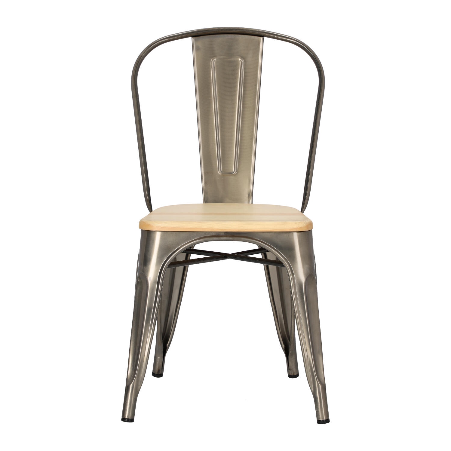 Krzesło Paris Wood metaliczne sosna naturalna - obrazek 3