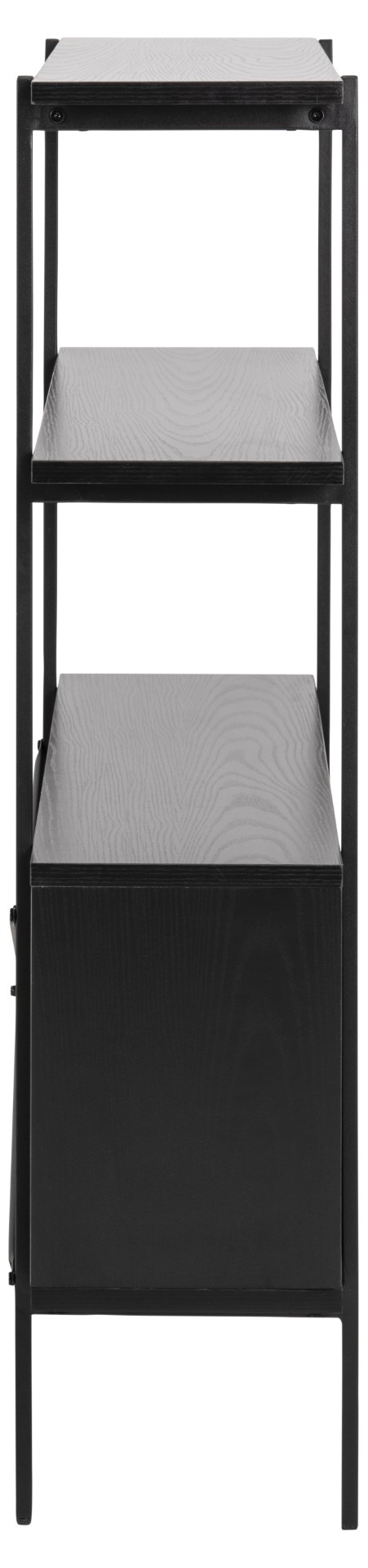 Regał z szafką Angus czarny - obrazek 5