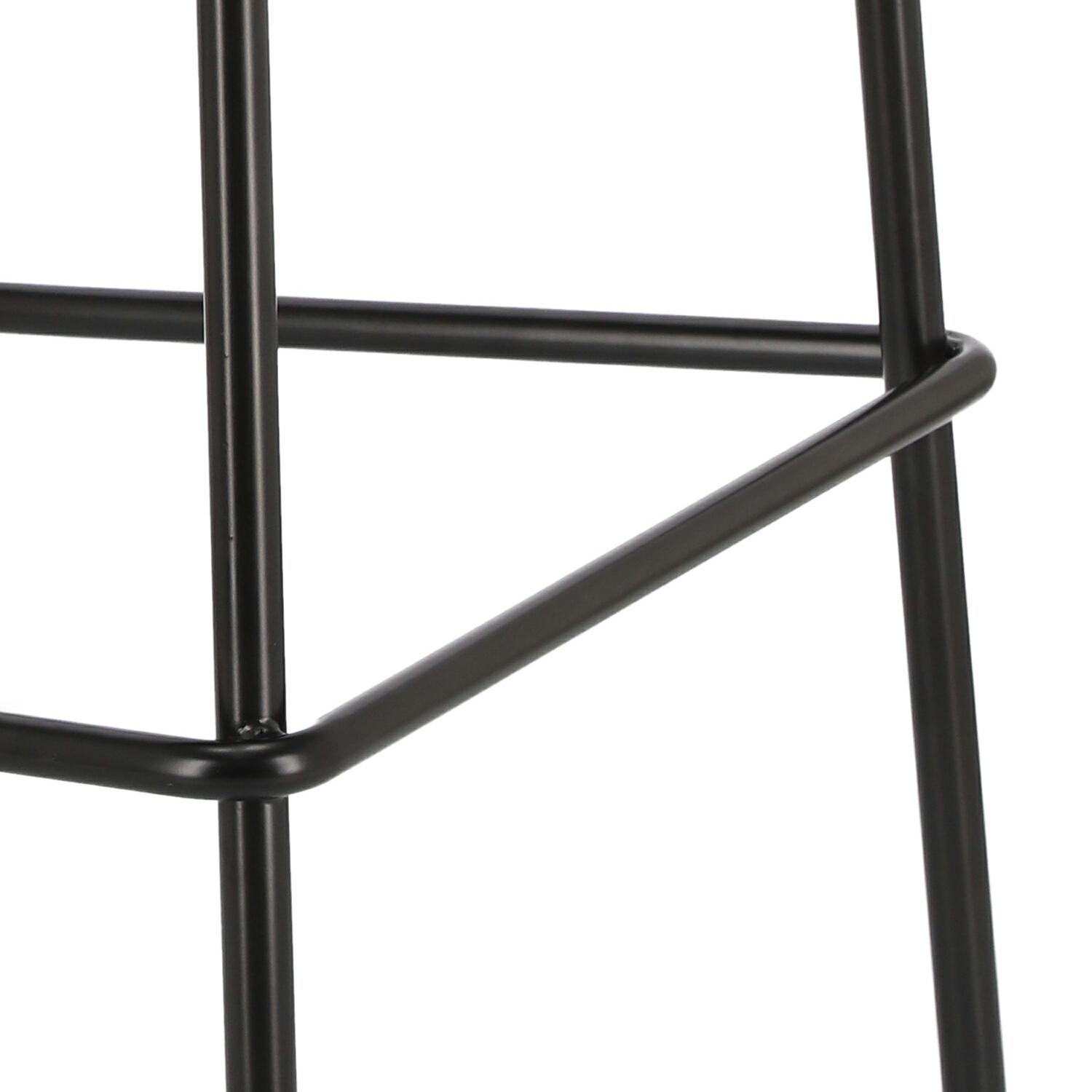 Stołek barowy Grego czarny 65 cm - obrazek 12