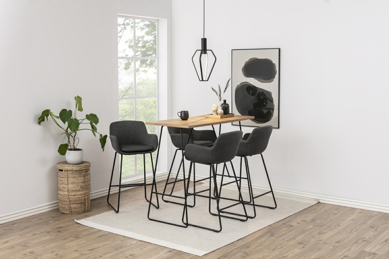 Stołek barowy Lisa dark grey - obrazek 9