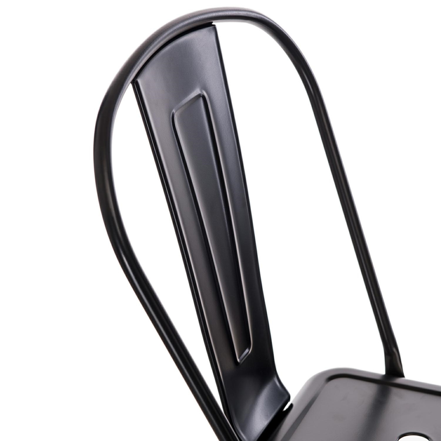 Hoker Paris Back 66cm czarny inspirowany Tolix - obrazek 10