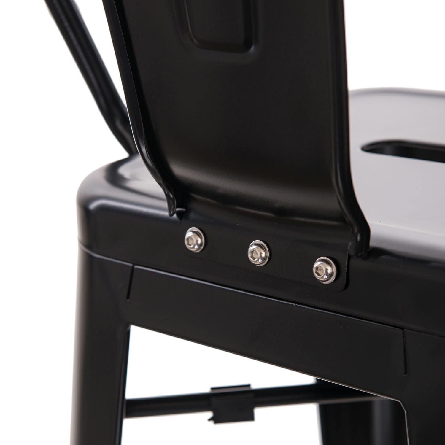 Hoker Paris Back 66cm czarny inspirowany Tolix - obrazek 11