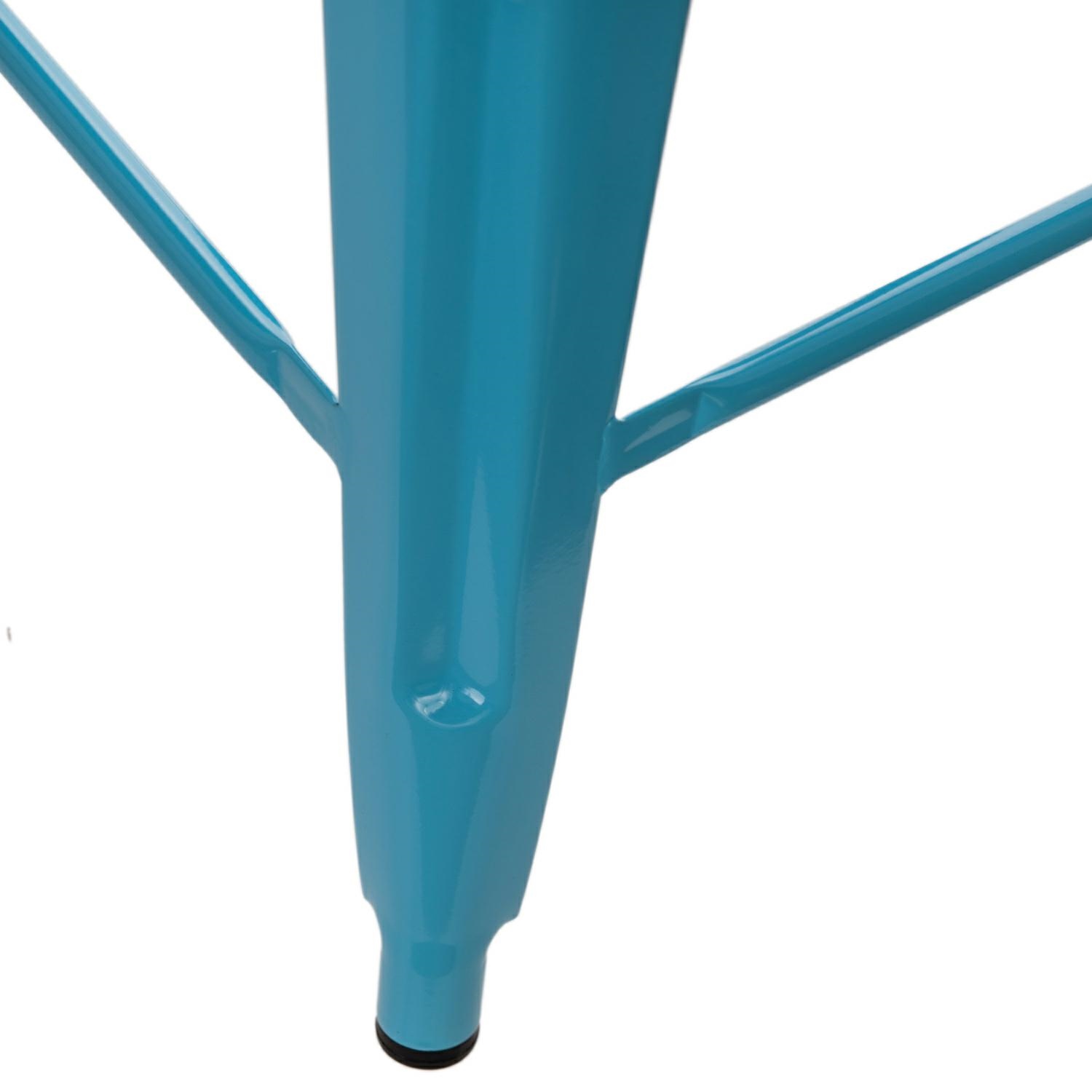 Hoker Paris Back 66cm niebieski inspirowany Tolix - obrazek 12