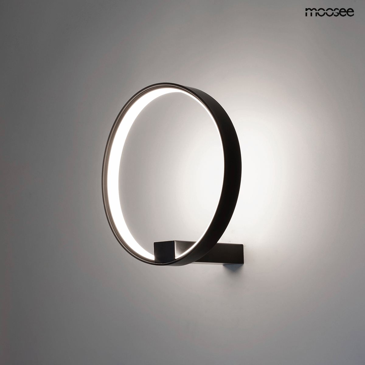 MOOSEE lampa ścienna CIRCLE WALL czarna - obrazek 3