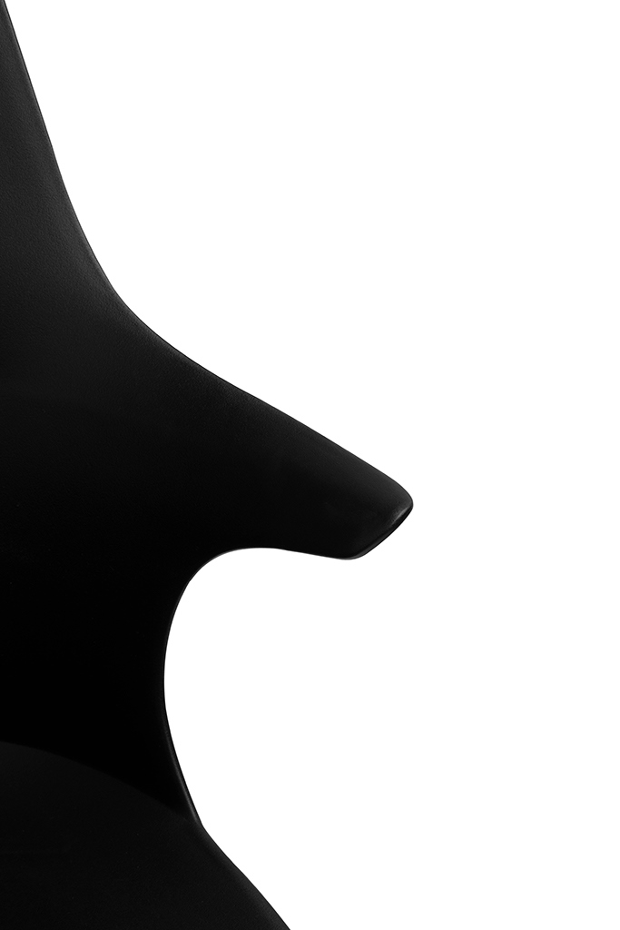 Krzesło BRAZO HIGH czarne - polipropylen, metal - obrazek 6