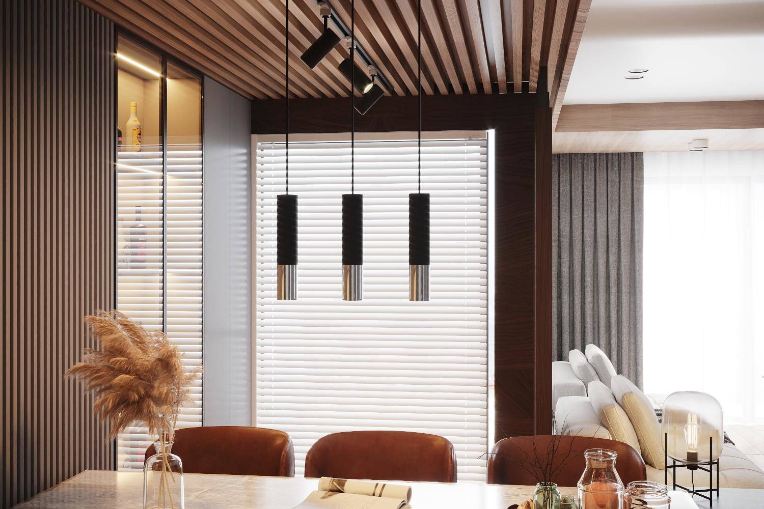 Lampa wisząca LOOPEZ 3L czarny/chrom - obrazek 8