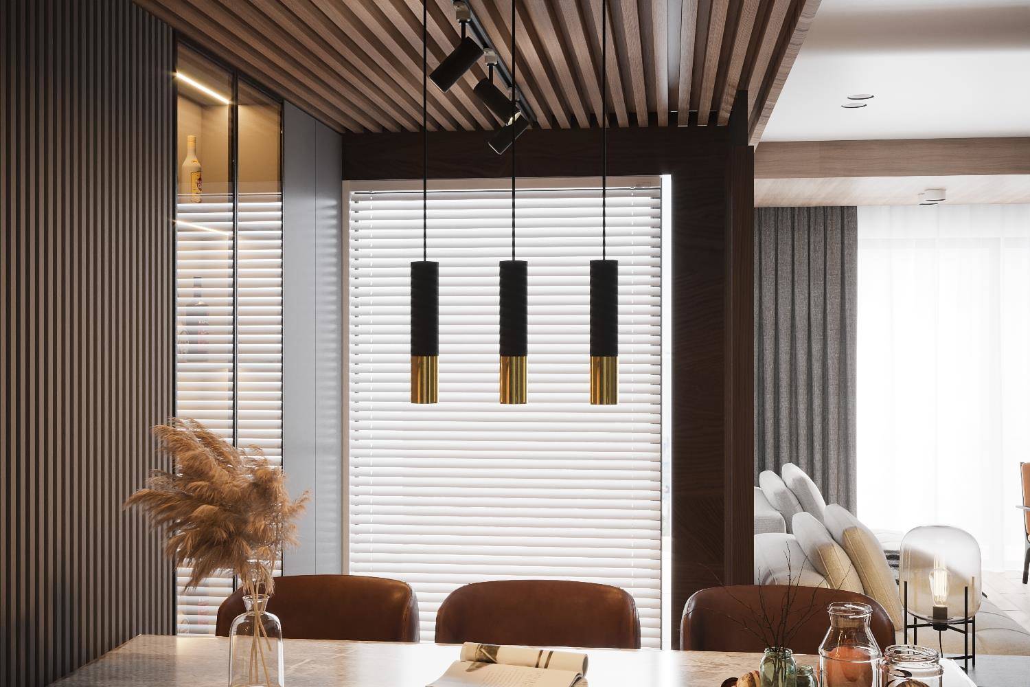 Lampa wisząca LOOPEZ 3L czarny/złoty - obrazek 8