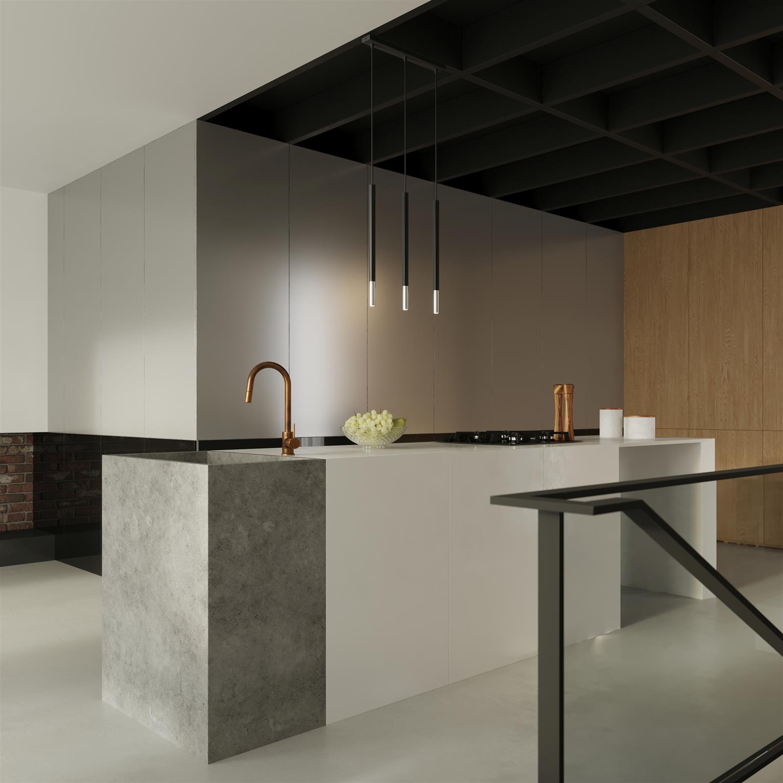 Lampa wisząca MOZAICA 3L czarny/chrom - obrazek 7