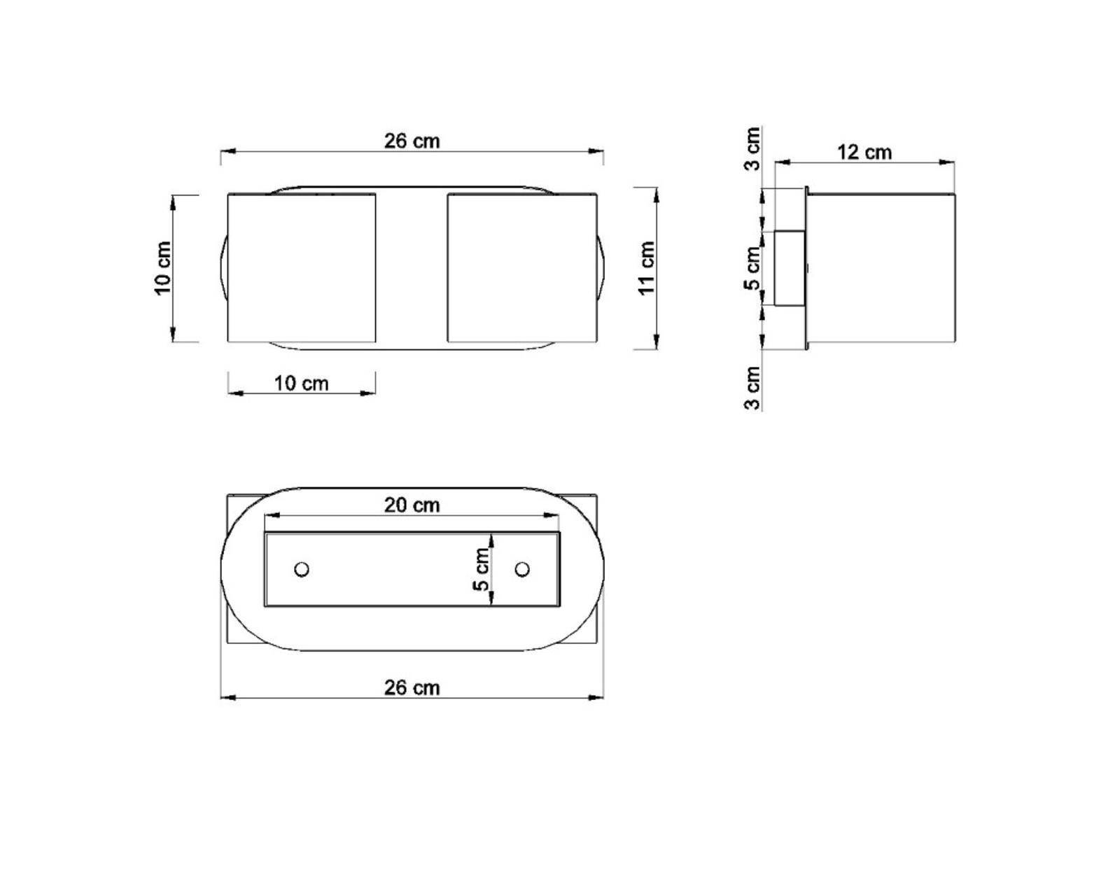Kinkiet ORBIS 2 szary - obrazek 8