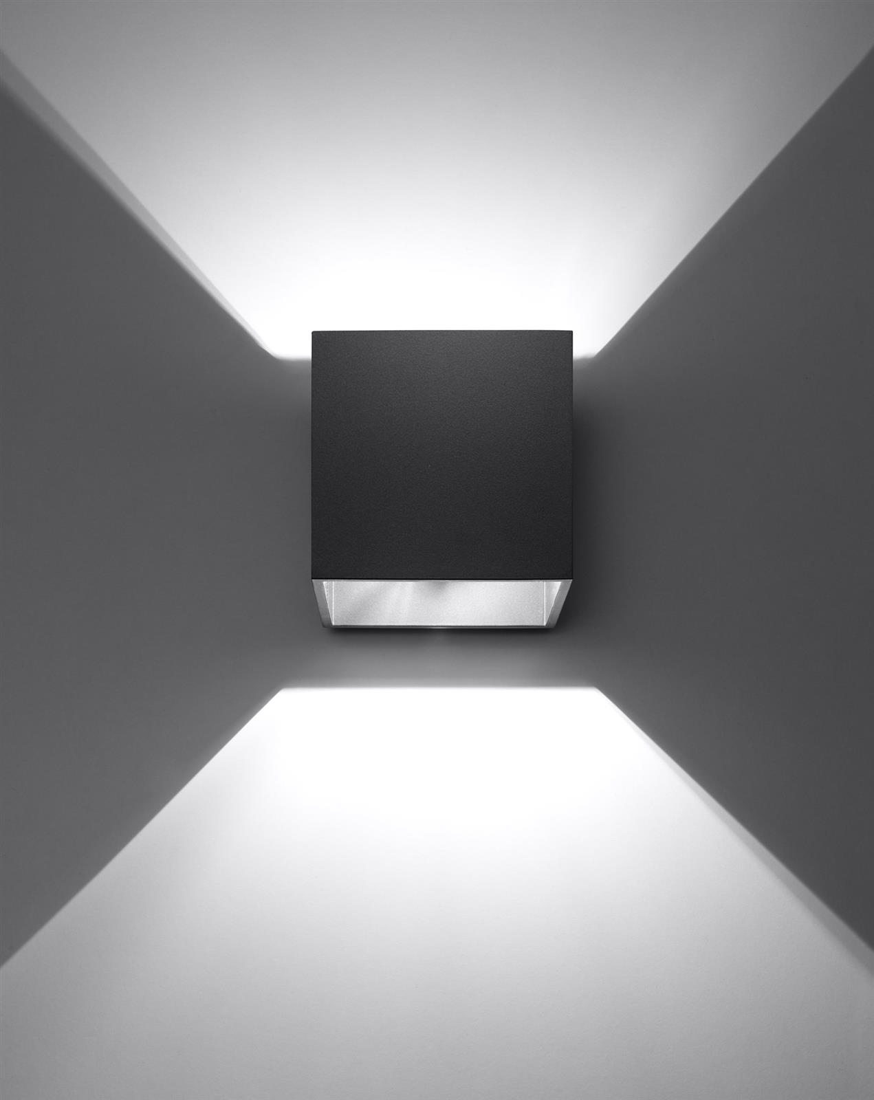 Kinkiet QUAD 1 czarny - obrazek 3