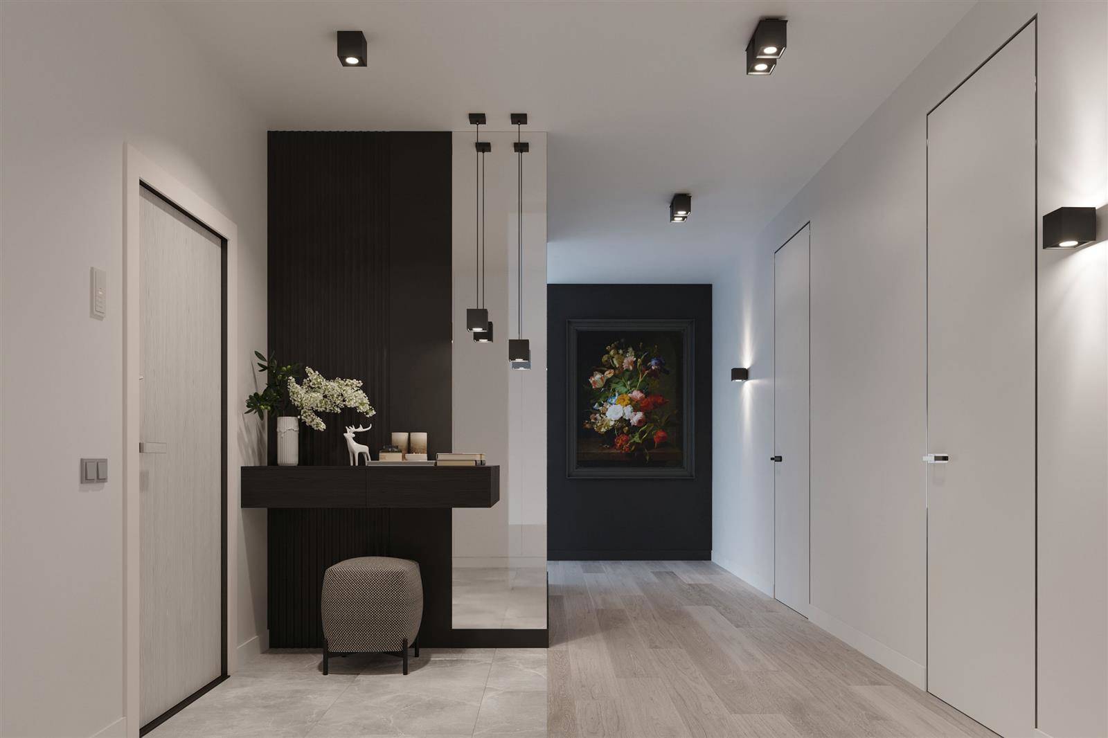 Kinkiet QUAD 1 czarny - obrazek 7