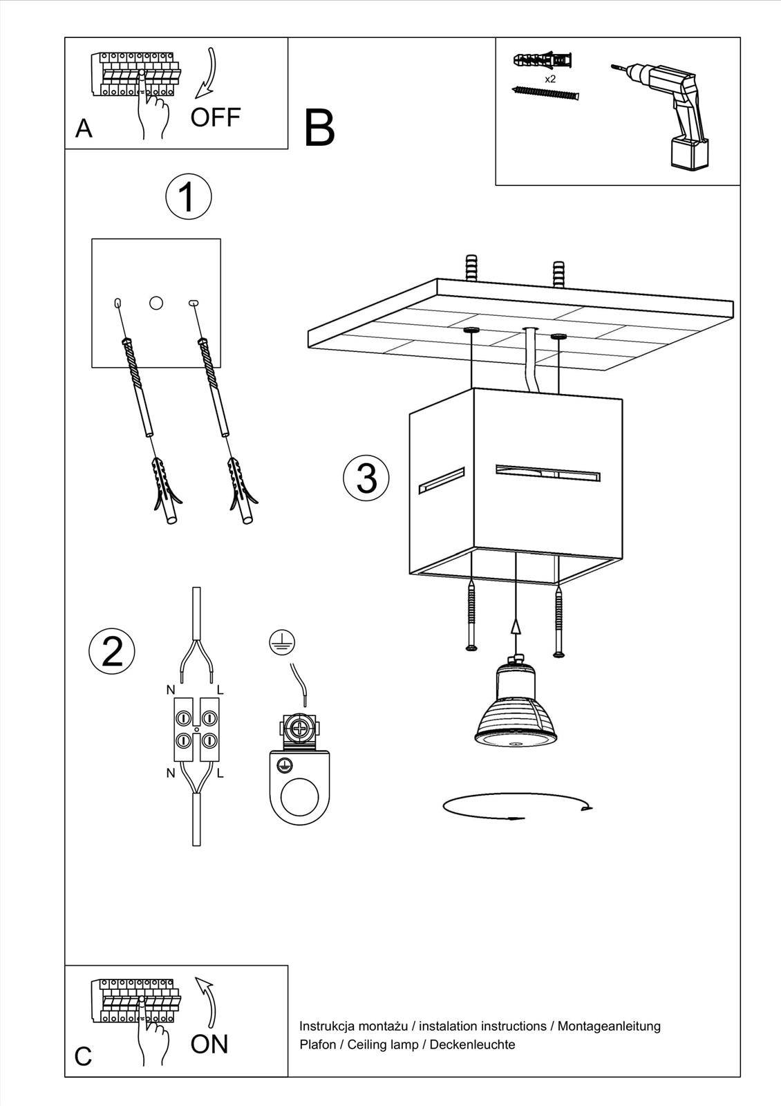 Plafon LOBO biały - obrazek 7