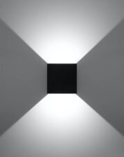 Kinkiet LUCA czarny LED IP54