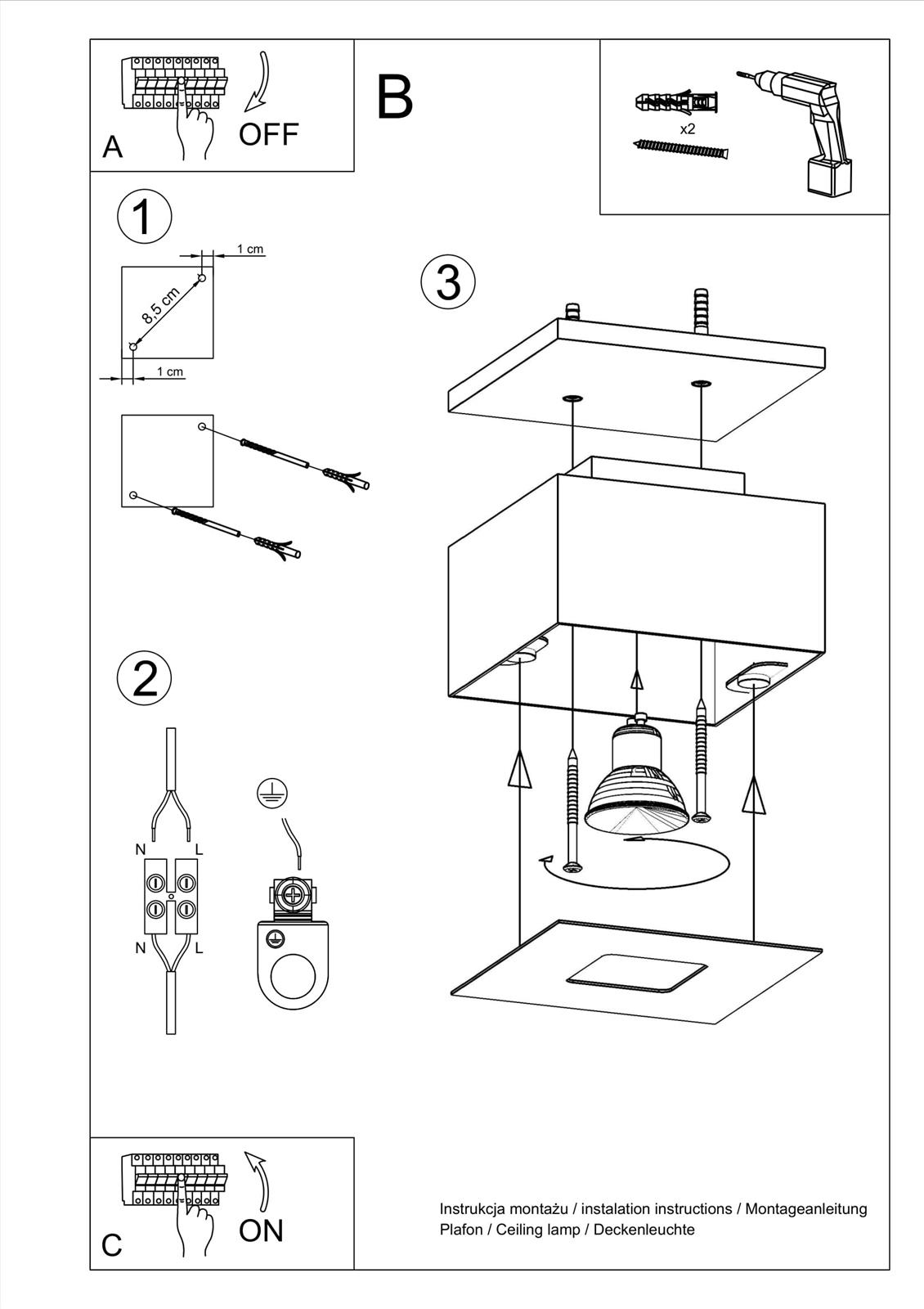 Plafon MONO 1 biały - obrazek 6