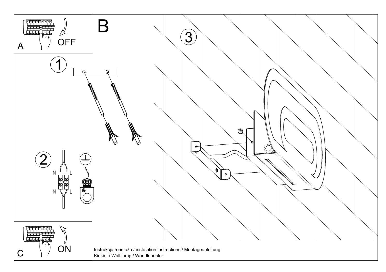 Kinkiet SACCON biały - obrazek 8