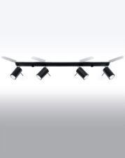 Plafon RING 4L czarny