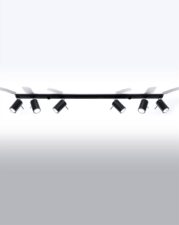 Plafon RING 6L czarny