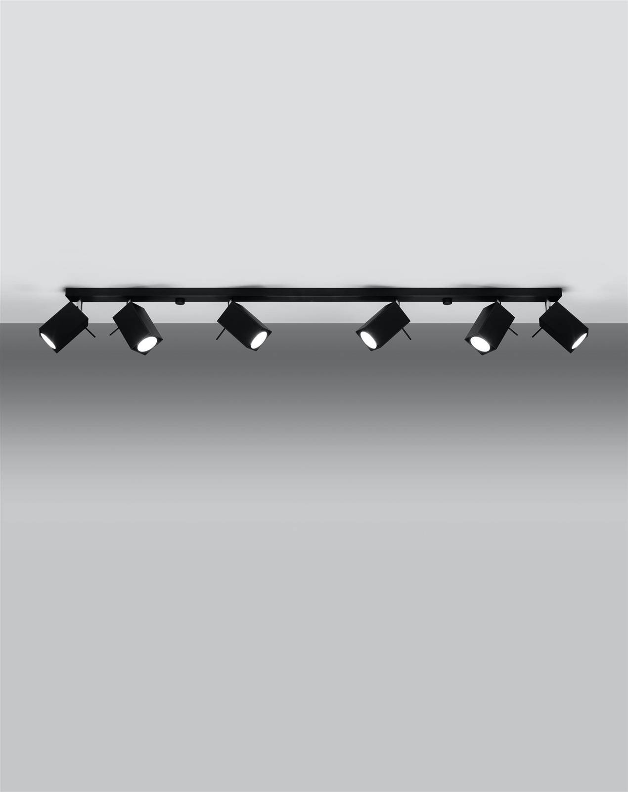 Plafon MERIDA 6L czarny - obrazek 3