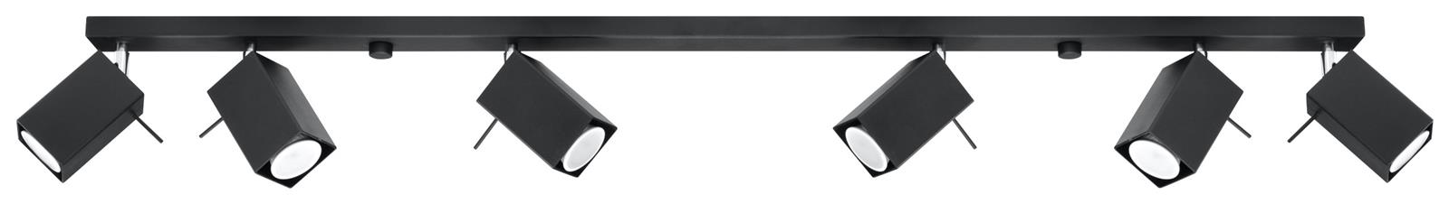 Plafon MERIDA 6L czarny - obrazek 4