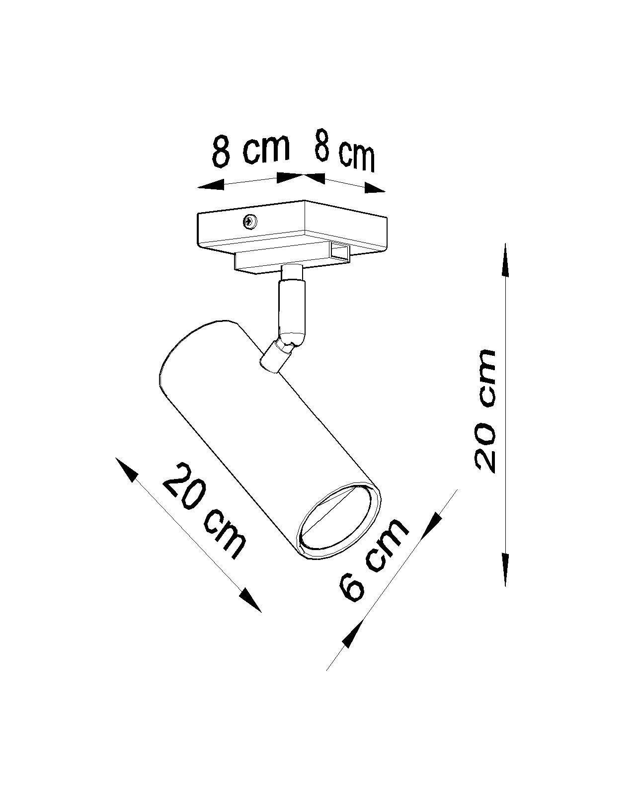 Plafon DIREZIONE 1 czarny - obrazek 5