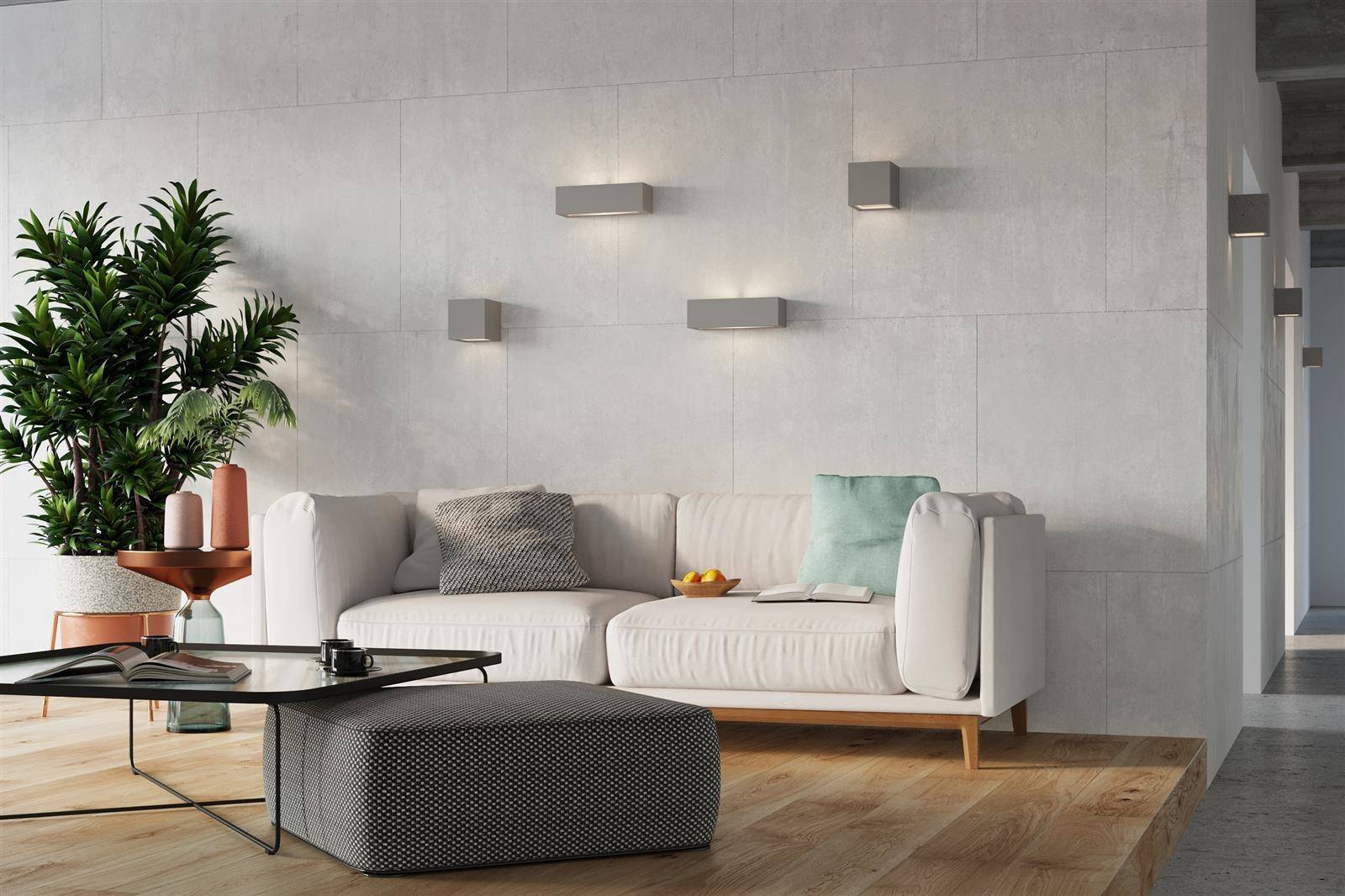 Kinkiet ceramiczny LEO szary - obrazek 5