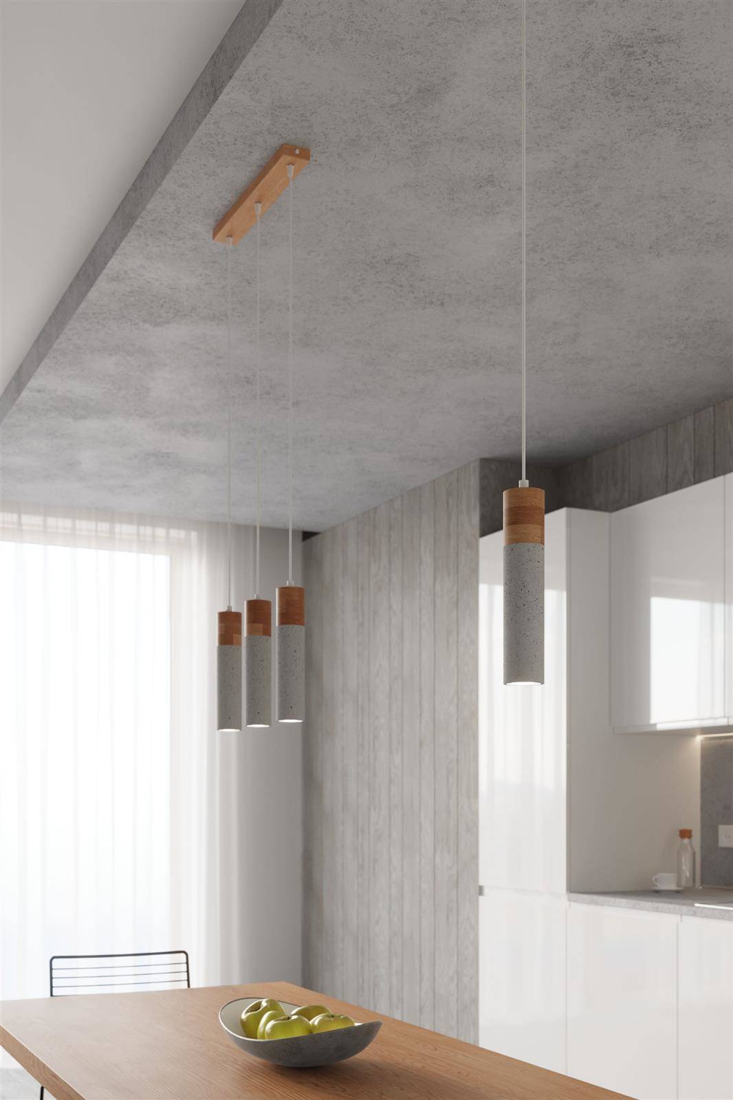 Lampa wisząca ZANE 1 szara - obrazek 7