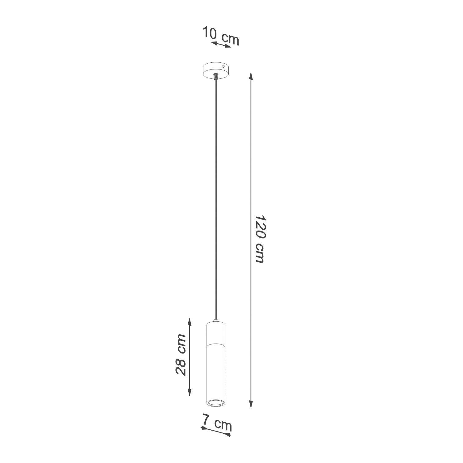Lampa wisząca ZANE 1 szara - obrazek 8