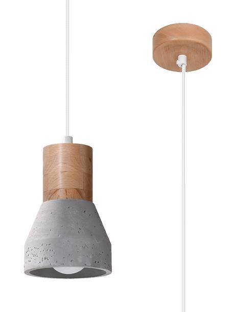 Lampa wisząca QUBIC szara - obrazek 4