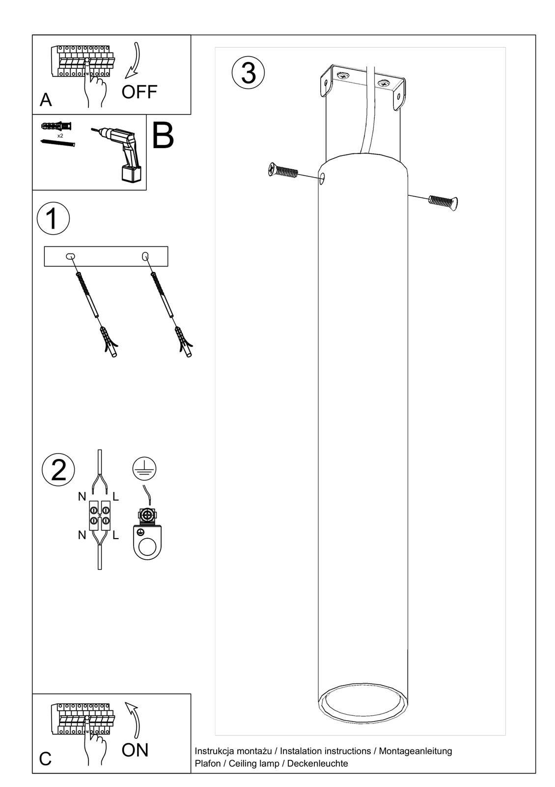 Plafon LAGOS 40 czarny - obrazek 9
