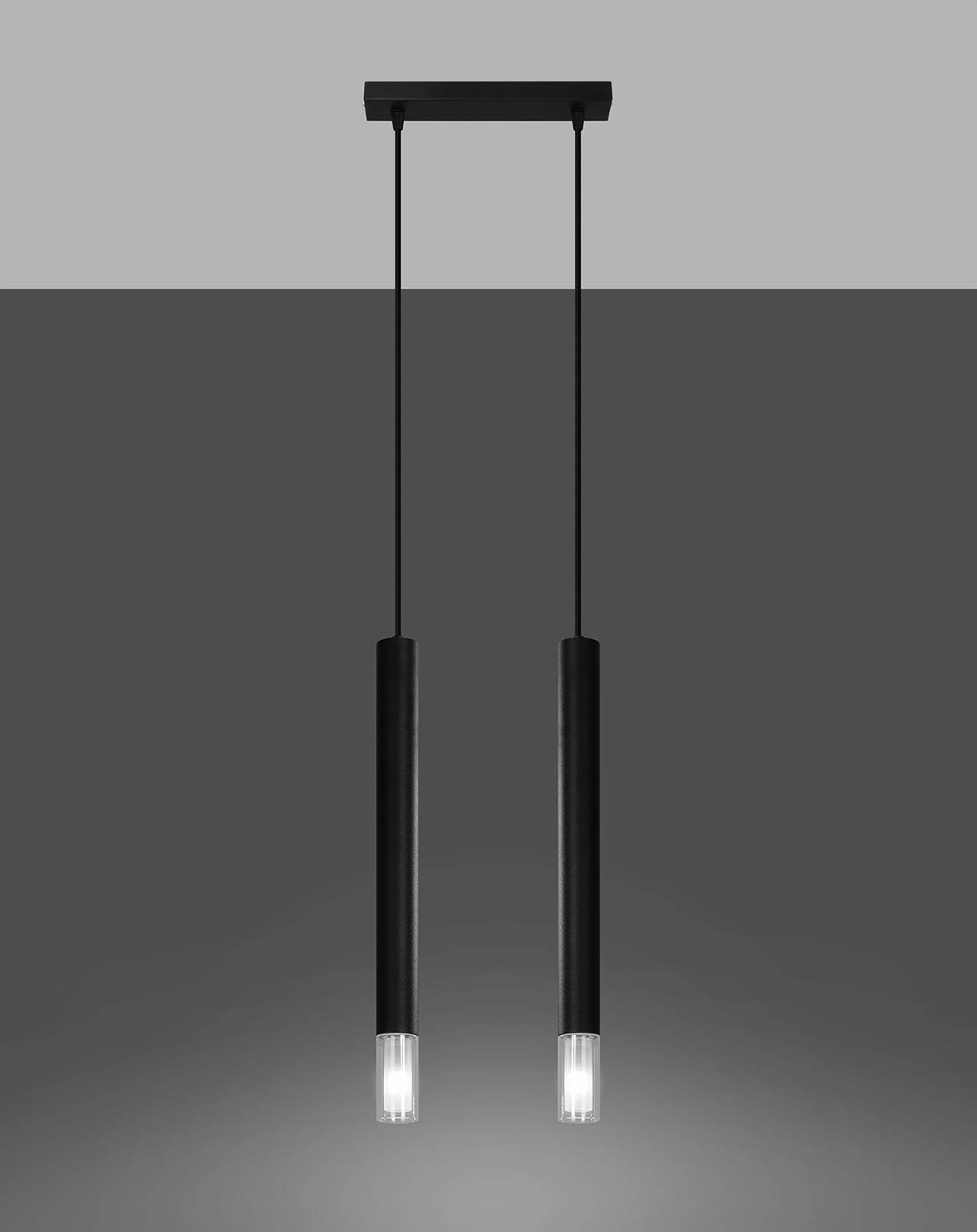 Lampa wisząca WEZYR 2 czarna - obrazek 3