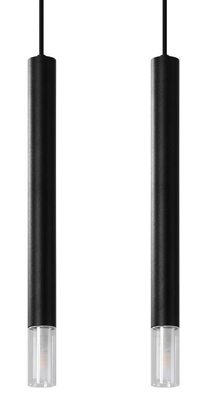 Lampa wisząca WEZYR 2 czarna - obrazek 4