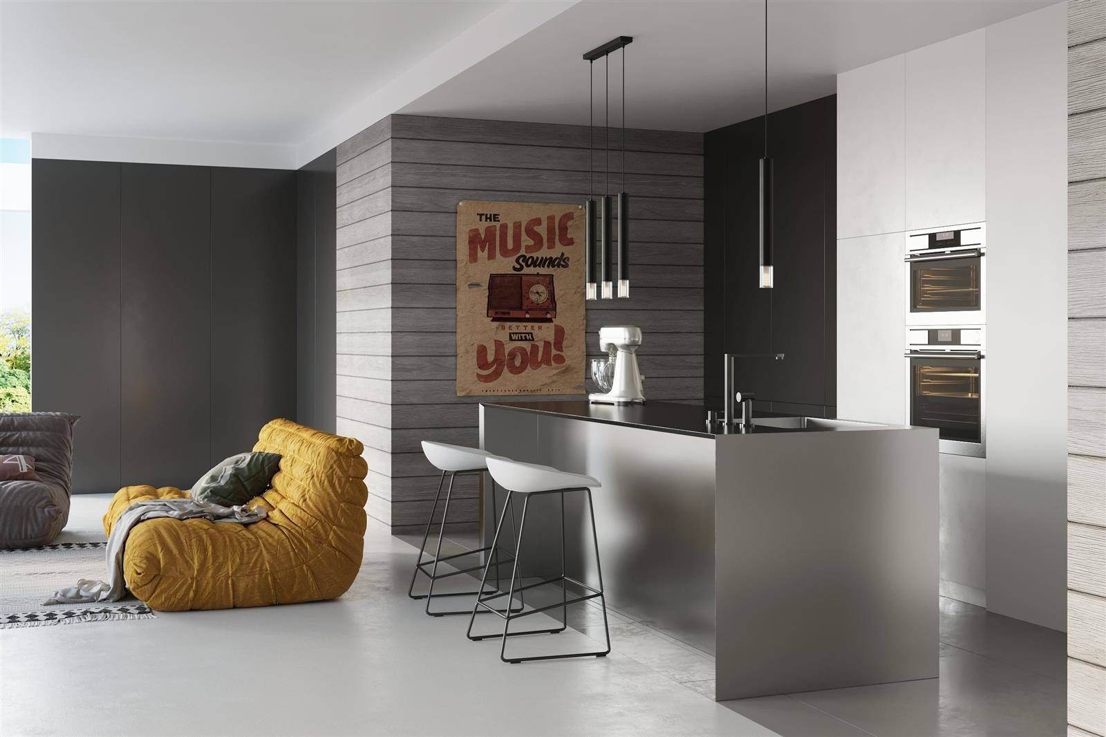Lampa wisząca WEZYR 2 czarna - obrazek 7