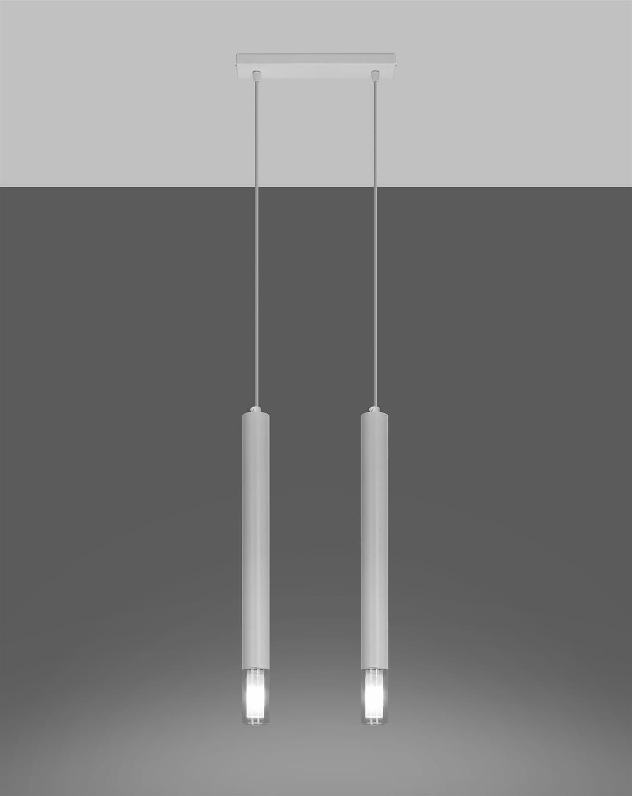 Lampa wisząca WEZYR 2 biała - obrazek 3