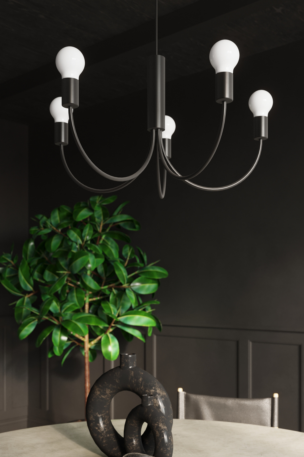 Żyrandol PICCOLO 3 czarny - obrazek 8